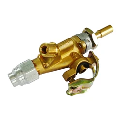 BEHAIVAN BBQ Grill Brass Gas Safety Valve Low Pressure with Orkli Magnet Unit Outlet with 7/16-24unf Thread Supplies Accessory