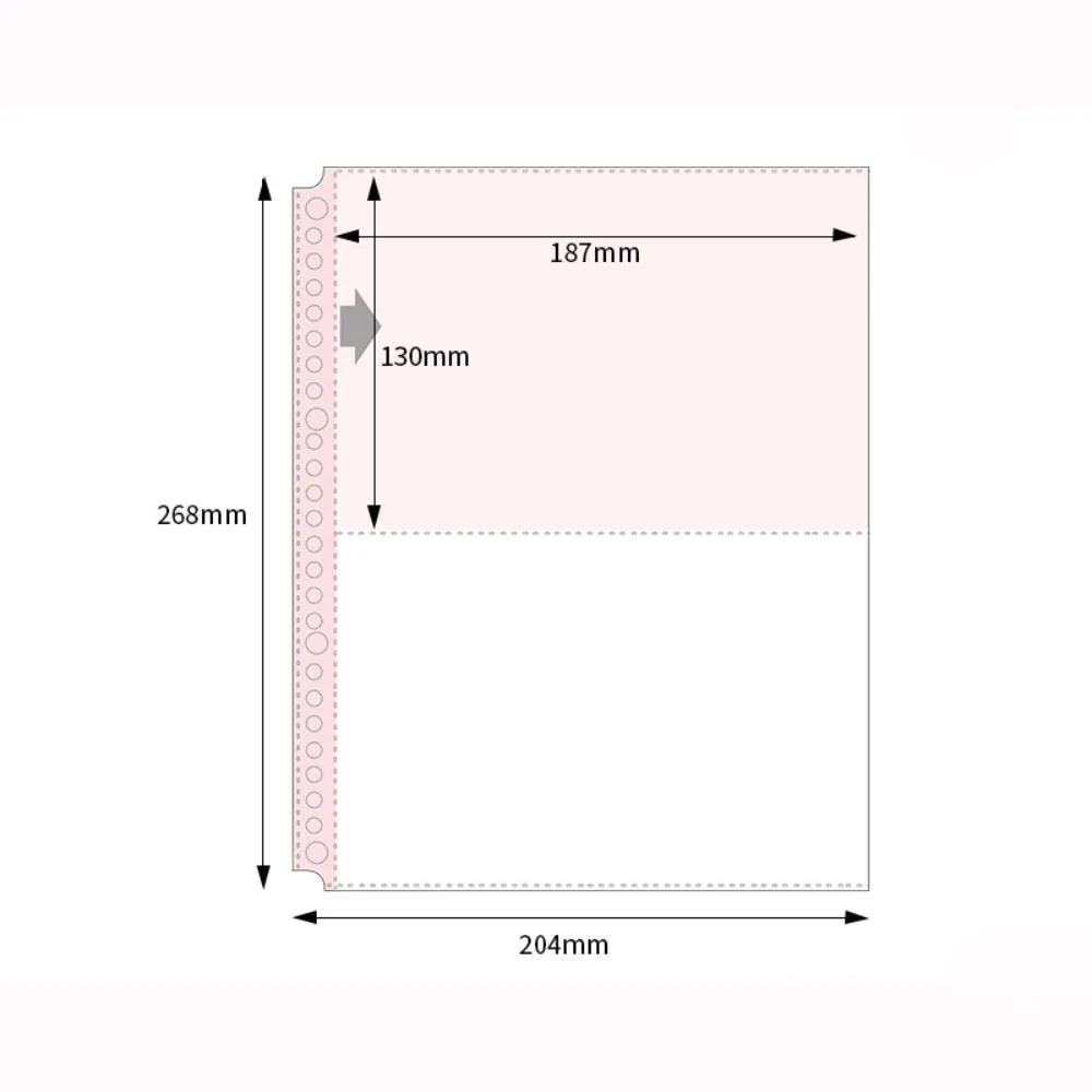 Inner Page Card Binder B5 Photocard Binder Sheets Transparent PP Acid Free Multiple Pockets Sleeve Photo Album Refill Pages