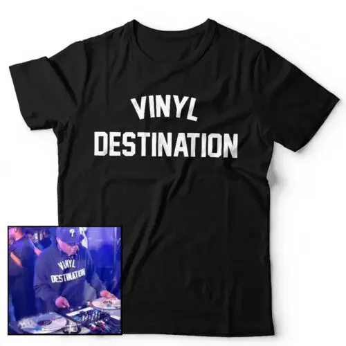 Vinyl Destination Tshirt Unisex & Kids Mus Hip Hop Rap Old Skool DJ Jazzy