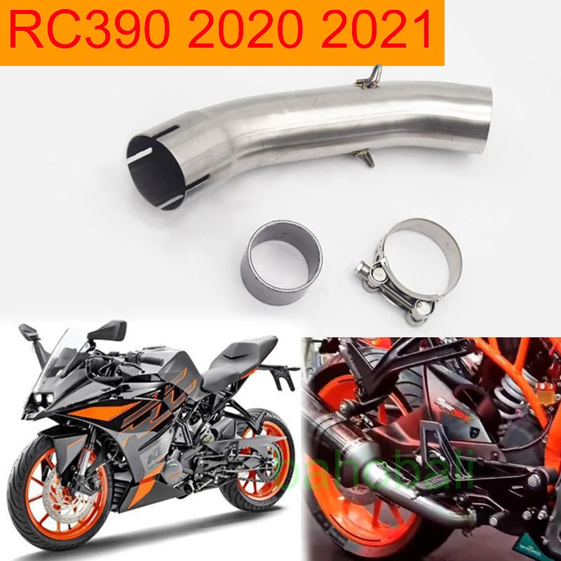 

For KTM DUKE RC 390 RC390 Duke39051mm Muffler Escape Section Adapter Connect Motorcyle Exhaust Middle Link Pipe