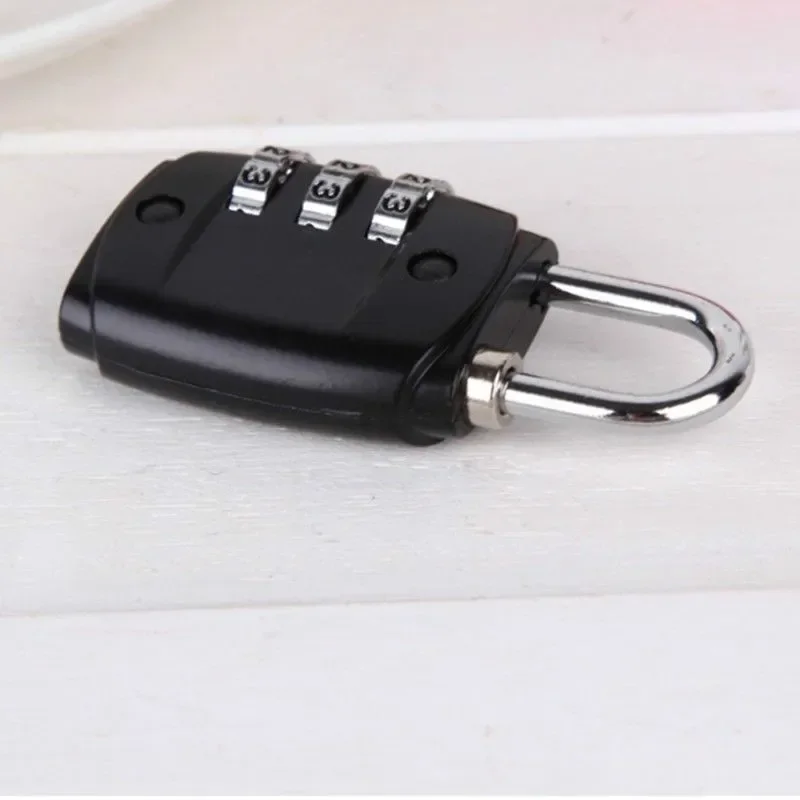 Padlock 3 Dial Digit Password Lock Combination Password Lock Suitcase Luggage Metal Code Lock Mini Coded Keyed Anti-Theft Locks