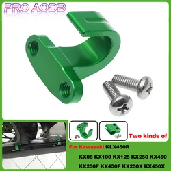 Motocross CNC front and rear brake oil line clamps For Kawasaki KX85 KX100 KX125 KX250 KX450 KX250F KX450F KX250X KX450X KLX450R