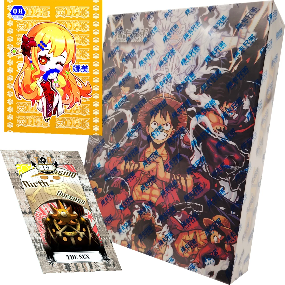 One Piece Collection Cards Japanese Popular Anime Q-version Cartoon Cute Character Stylish Surprise Card Christmas Gift for Kids