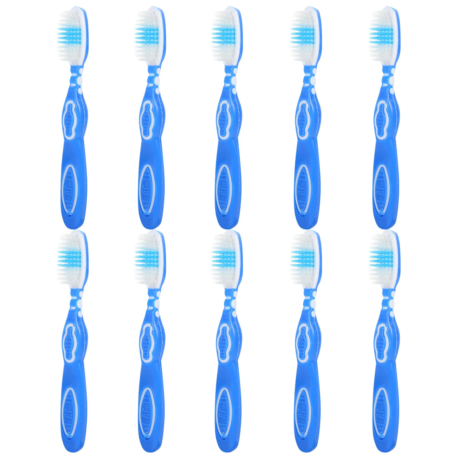 10pcs Prison Short Handle Small Toothbrushes Portable Safety Dental Brush Correctional Facilities Church Charity Use Mini Travel