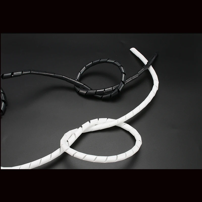 5M/10M 6มม.เกลียวห่อ Sleeving Band Tube สารหน่วงไฟป้องกันสายสายการจัดการ Wrap สาย Cover Tube