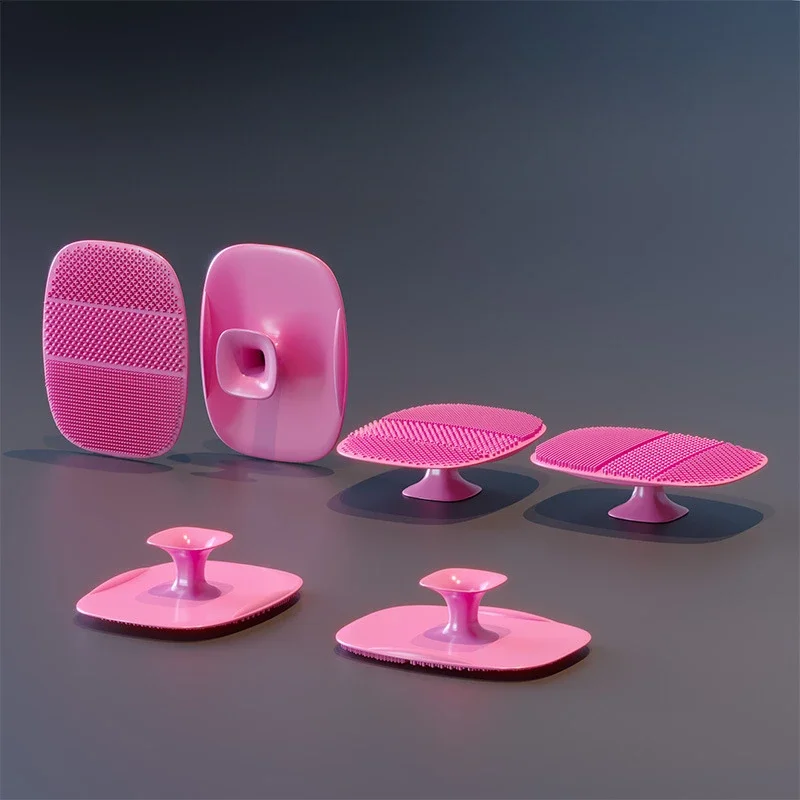 Siliconenborstel Schoon Geen sliphandvat Body Scrubber Reinigt SPA Exfoliërende Huidverzorging Badkameraccessoires Gezichtsborstel Cosmetica