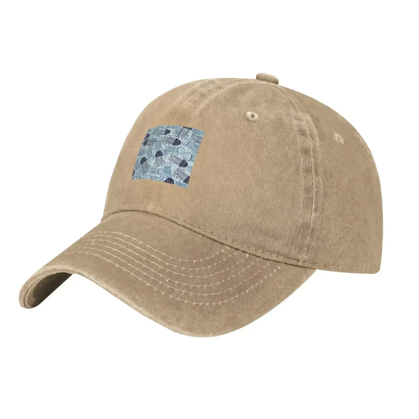 Jellyfish Seamless Pattern Baseball Cap for Men Women Vintage Trucker Hat Hats Dad Caps