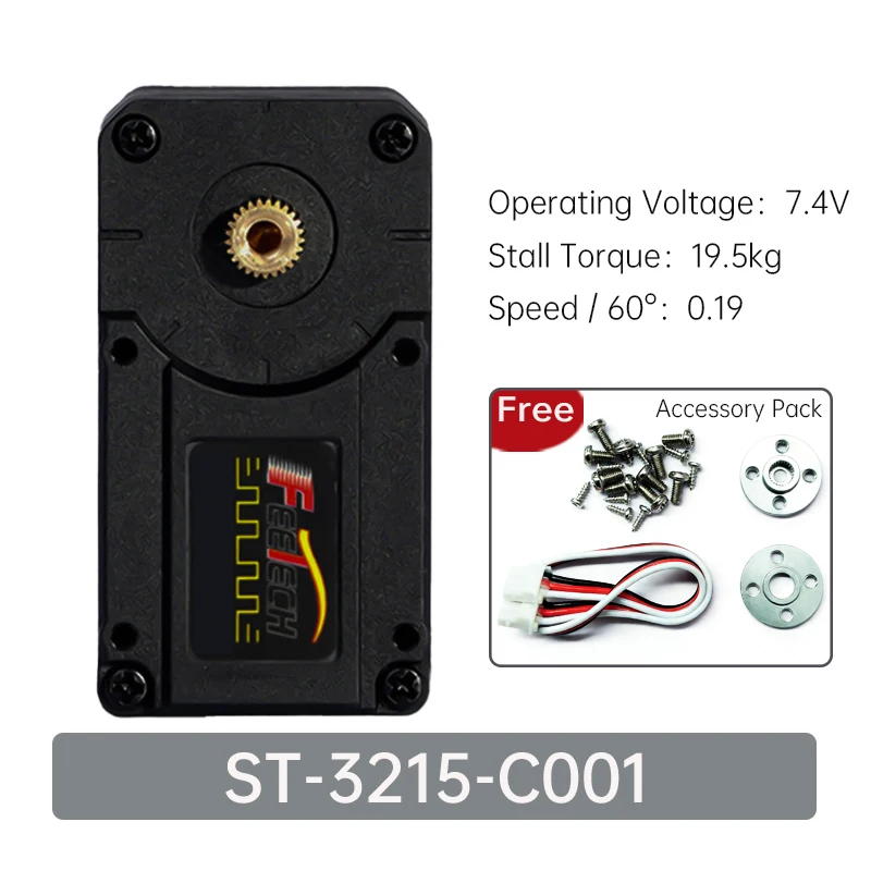Feetech STS3215 Servo 7,4V 12V 20KG 30KG 360° ° Magnetische Kodierungs-Feedback-Seriellbus-TTL-Servo für SO-ARM100 Roboterarm DIY Progra