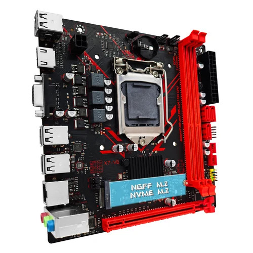 Imagen 2 del producto Placa base ZSUS H61 LGA 1155 placas base de escritorio compatible con RAM DDR3 con interfaz NVME M.2 USB2.0 SATA2.0