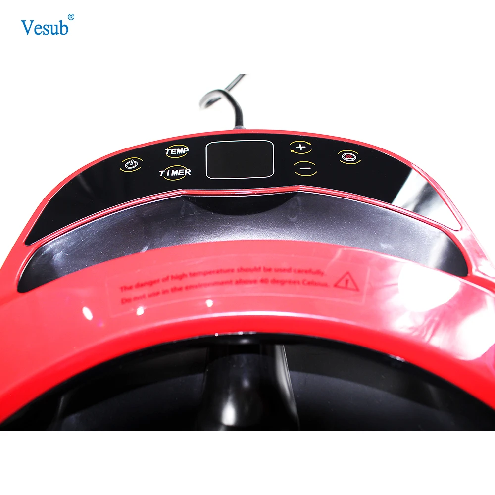 ماكينة طباعة تي شيرت صغيرة من ييوو فيسوب، ماكينة ضغط حراري محمولة سهلة الضغط 9 بوصة * 9 بوصة ماكينة ضغط حراري