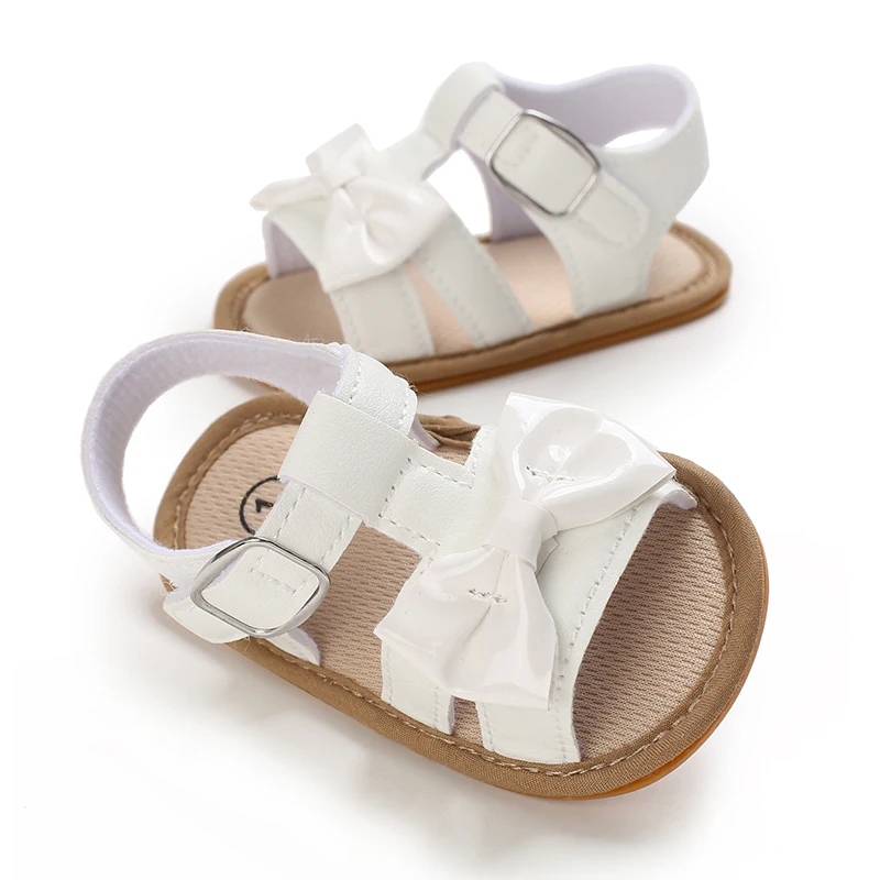 Chaussures de bébé coordonnantes pour garçons et filles, sandales respirantes décontractées, semelle en caoutchouc, protection, chaussures de premier pas, été