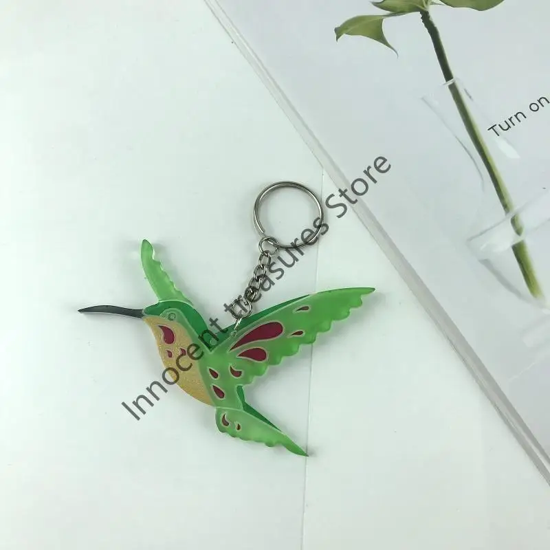 

3XUA брелок «Колибри», силиконовая форма с отверстием, брелок для ключей, кулон, форма ручной работы, подарок на день Святого