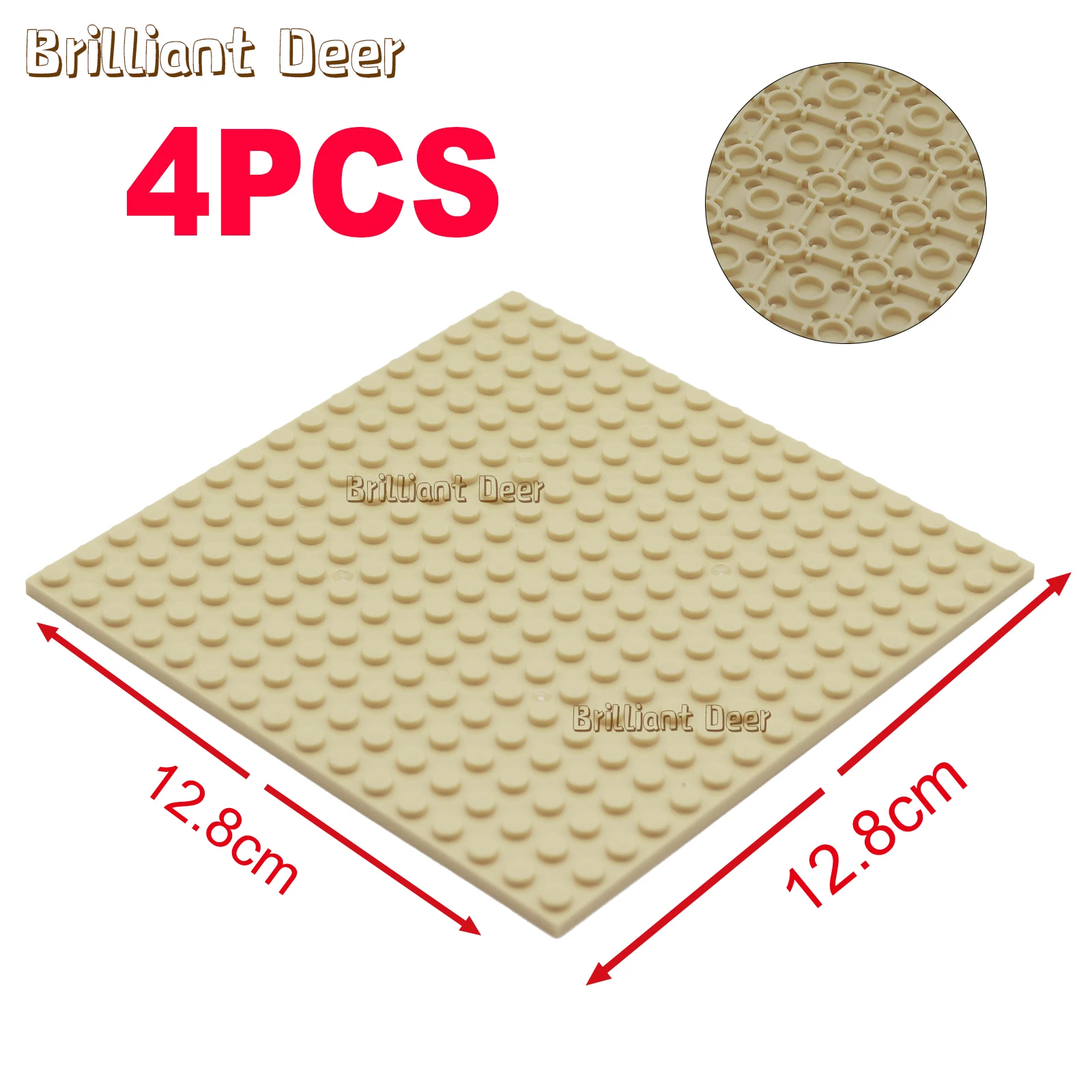 4PCS Dubbelzijdig 16X16 Dots Klassieke Grondplaat Bouwstenen Bricks Basisplaten DIY MOC Bouwstenen stad Bouw Speelgoed - afbeelding 1