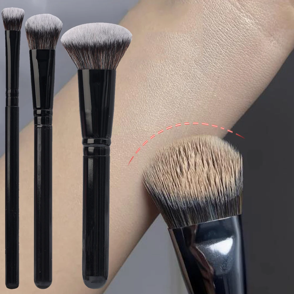 Professional Foundation Brush Sloped Broom Head Liquid Foundation Shadow Repairing Brushes Women Face Base Makeup Beauty Tools