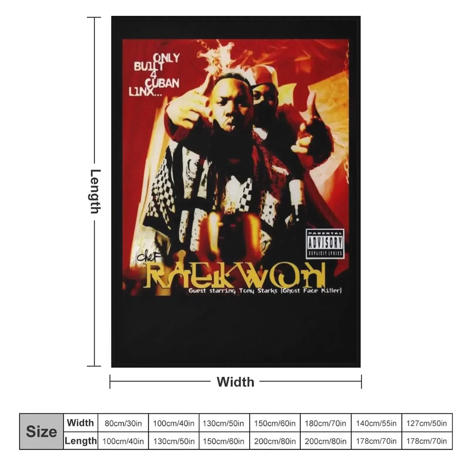 Only Built 4 Cuban Linx Chef Raekwon Throw Blanket Bed covers christmas decoration Custom Baby Cute Luxury St Blankets