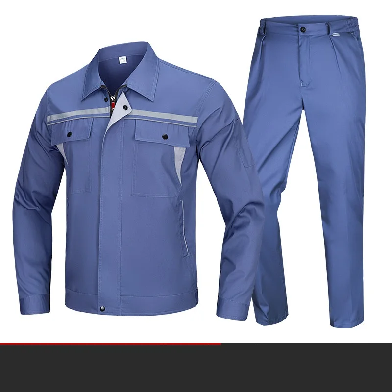 Summer long sleeves protective clothing workwear sets customize workwear factory uniforms property maintenance employee uniforms