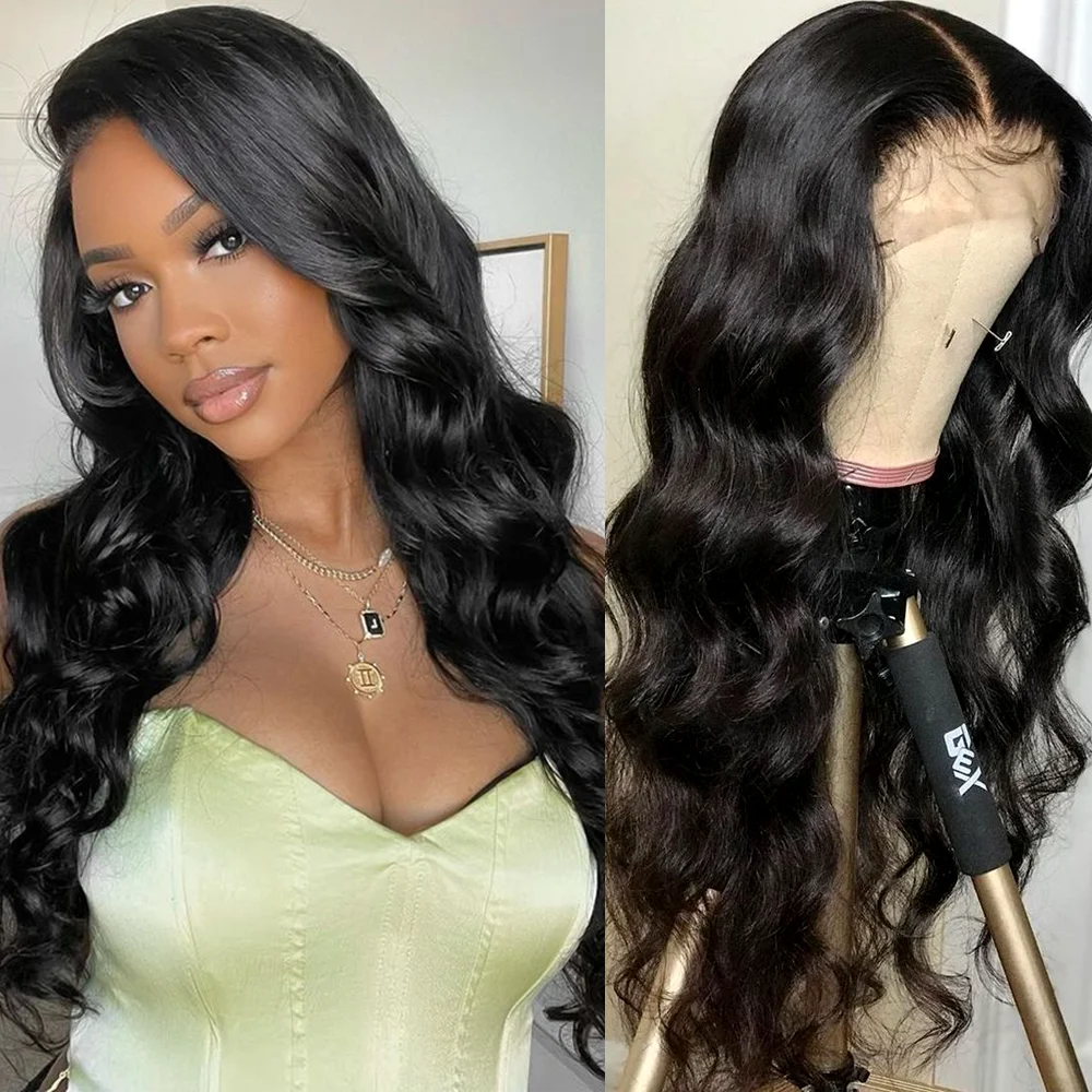 30 40 بوصة الجسم موجة شعر مستعار شعر الإنسان 13x6 Hd الدانتيل الباروكات الأمامية شعر الإنسان 13x4 البرازيلي قبل قطعها الدانتيل شعر مستعار أمامي للنساء