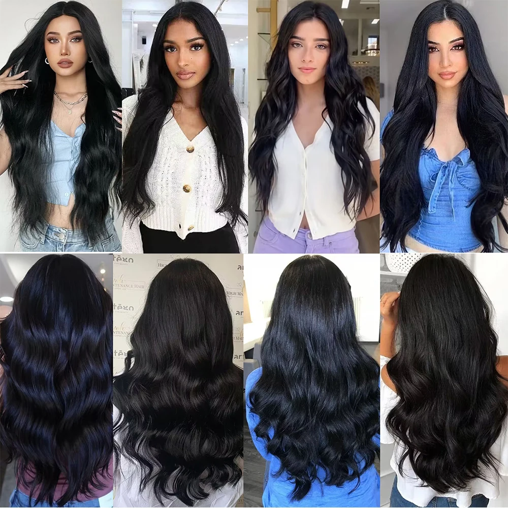 100% شعر بشري طبيعي بدون عقد مفصول مسبقًا حزم شعر ريشة ملحقات خيط صنارة الصيد ملحقات الثلج 18 "20" 100 فروع #6