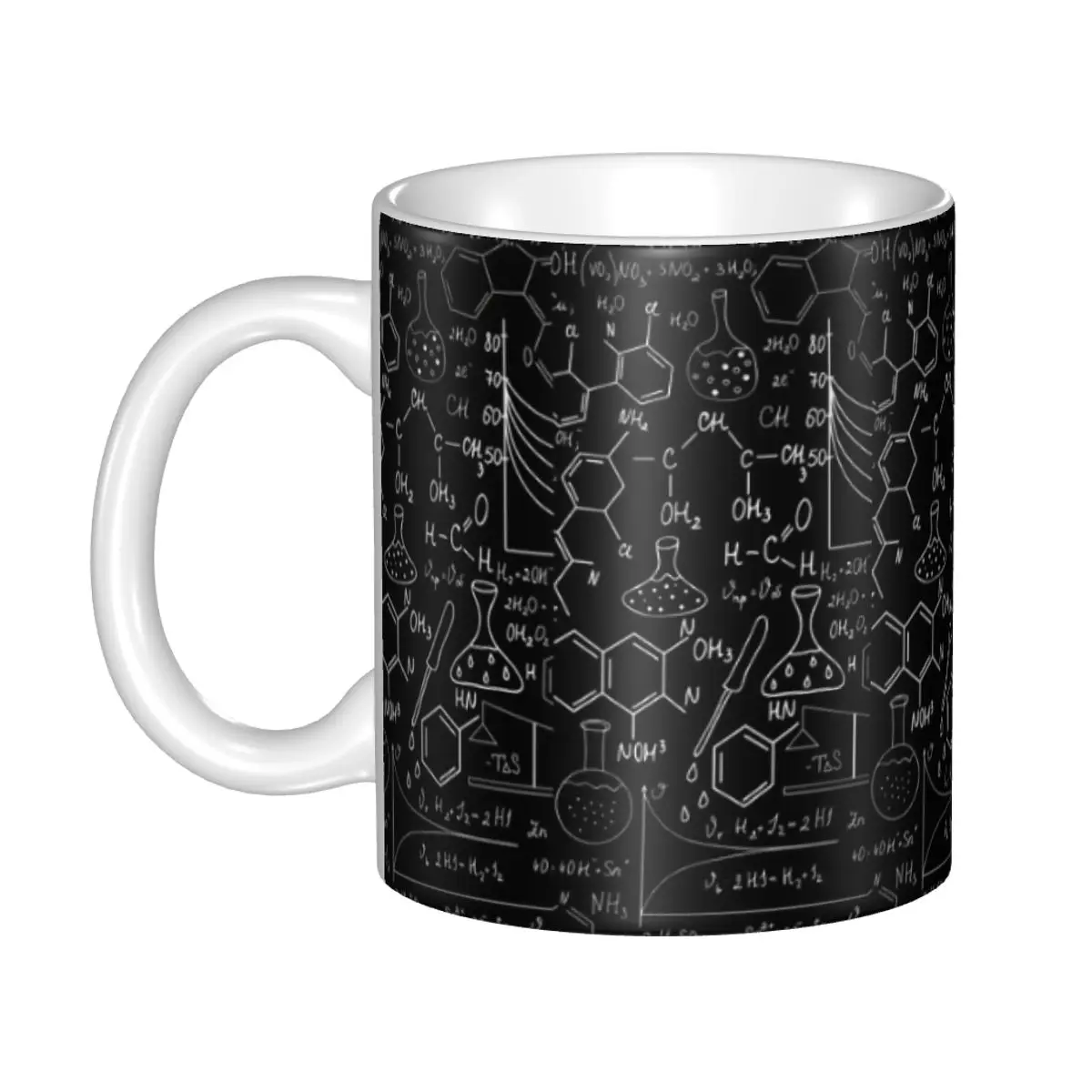 Custom Physical Chemical Biological Sciences Mathematics Mugs DIY Ceramic Tea Milk Coffee Cups