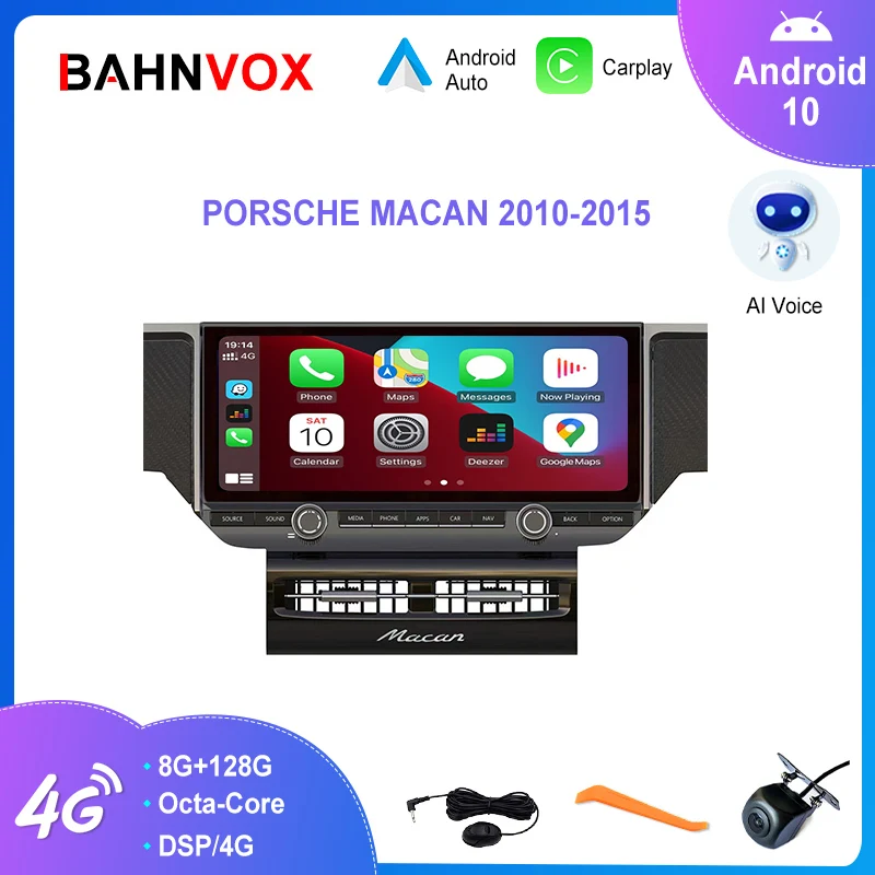 

12.3'' Android 10.0 Car Radio for Porsche Macan 2010-2015 Navigation GPS Multimedia Video Player 8+256G Carplay Stereo Head Unit