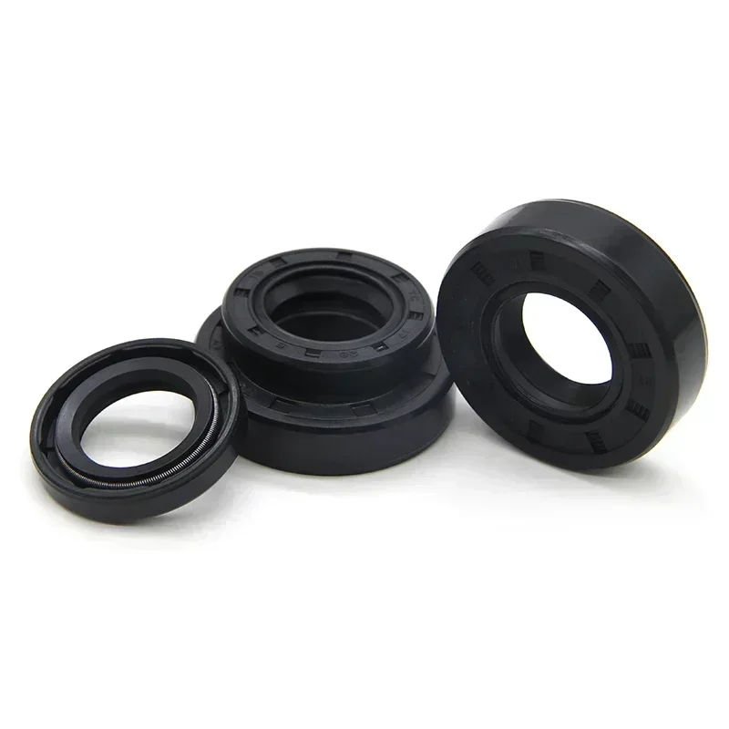 2/5pcs Black NBR Oil Seals ID17mm TC-17*25/27/28/30/32/35/40/45/47*5/7/8/10mm Nitrile Rubber Shaft Double Lip Oil Gasket