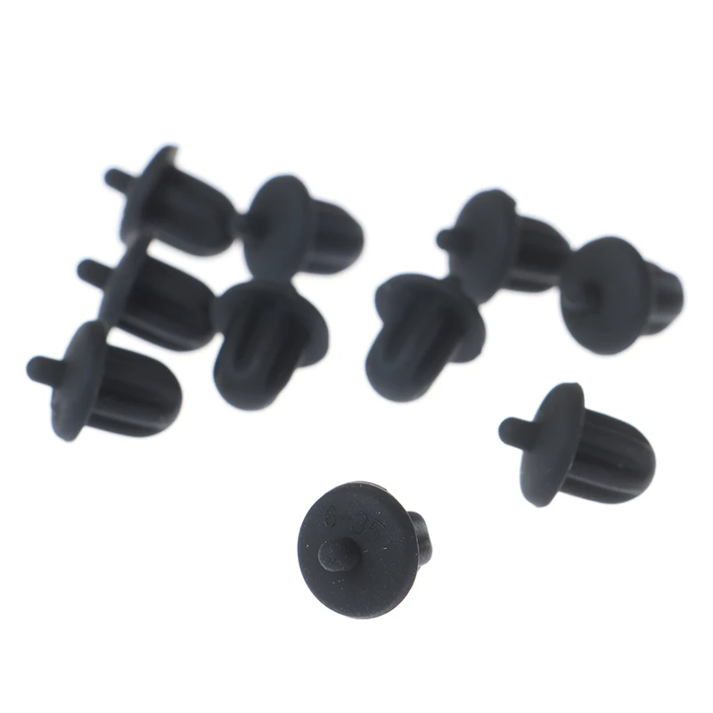 

/KQM/10pcs Black Rubber 6.35mm Audio Jack PC DVD Microphone Socket Dust Cover
