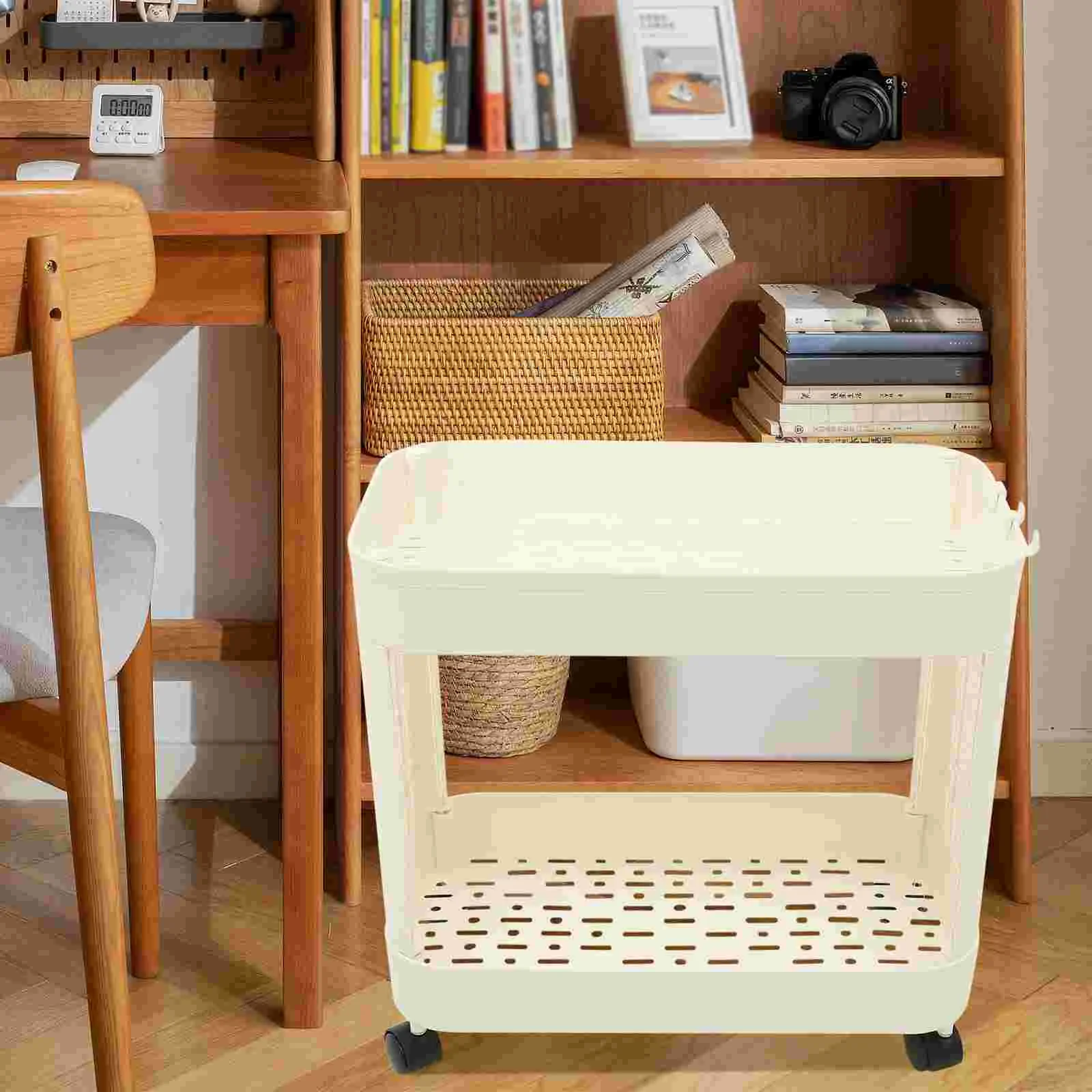 

Toiletries Shelf Small Locker Organizer Mobile Storage Rack Cart Shelves Kitchen Vegetables Book Office