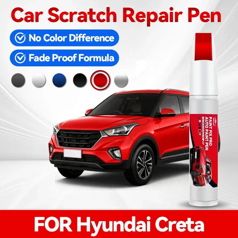 

Ручка-корректор для ремонта лакокрасочного покрытия Hyundai Creta, средство для удаления царапин, аксессуары для авто, черный, белый, синий, серый цвета