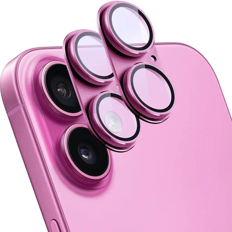 

2PCS Metal Tempered Glass Camera Lens Protector for IPhone 16 17 ZiaiFull Cover Accessories