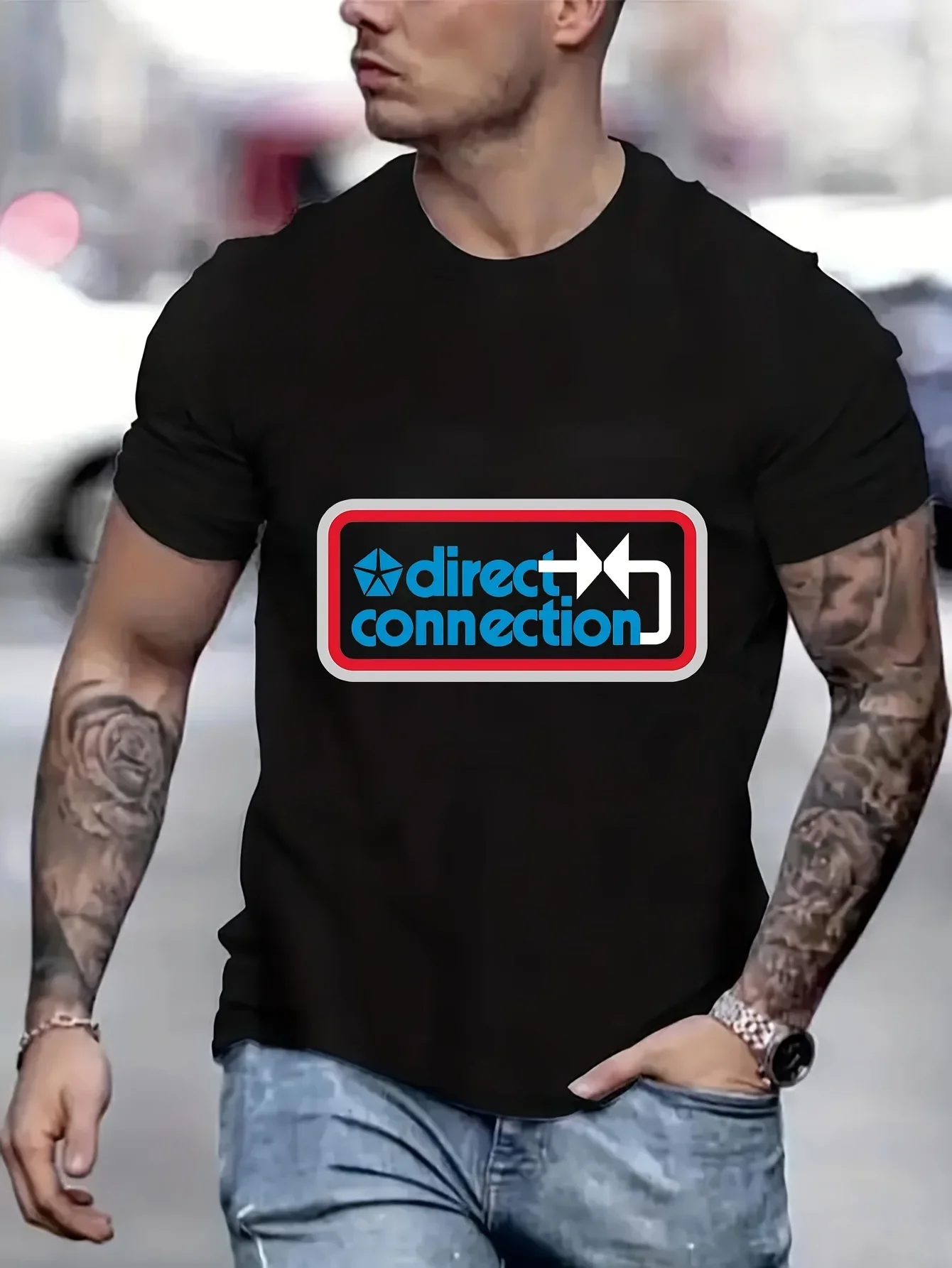

DIRECT CONNECTION Aesthetic Clothes Funny T-Shirt For Men Funny Gifts Graphic T Shirts T-Shirt Meme B5021325