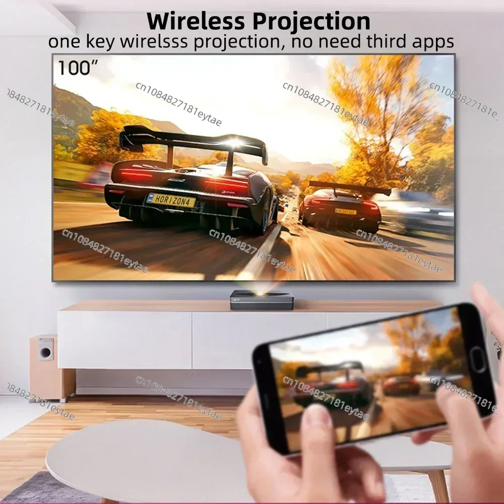 جهاز عرض DC90 Home Cinema 4K UHD مع 4500 ANSI Lumens 3GB RAM 64GB ROM HDR10 + MEMC 8 Point Keystone Projectors #3