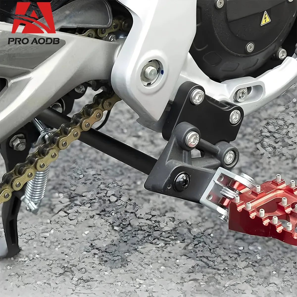 Foot Pegs Bracket Motorcycle CNC Footbracket Foot Brace Lever For Sur-Ron Surron Light Bee X/S For Segway X160/X260 Parts