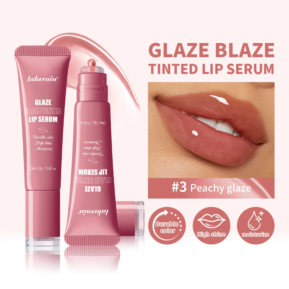 Lakerain Donut Polypeptide Colored Essence Lip Gloss Moisturizing Vitality Dudu Lip Lip Glaze Women's Daily Lip Facial Cosmetics