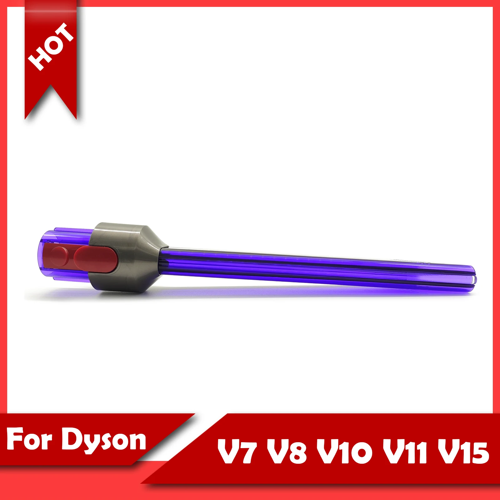 For Dyson V7 V8 V10 V11 V15 Light Pipe Crevice Tool Cordless Vacuum Cleaners Illuminate Dust and Debris