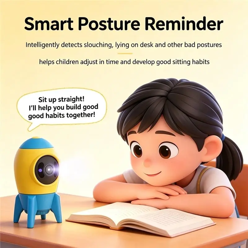New Arrivals-5G AI Kids Learning Companion Camera Real-Time Posture Corrector Remote Monitoring Children Study Cam Two-Way Talk