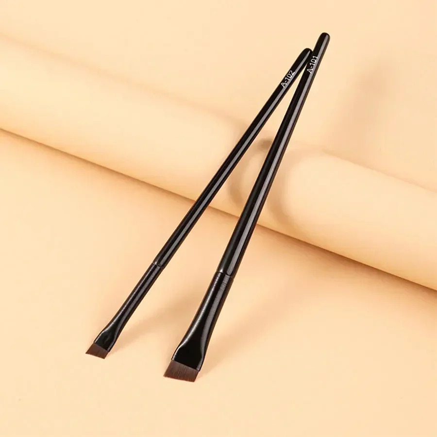 Neue 2 teile/satz Augenbrauen Kontur Pinsel Augenbrauen Eyeliner Pinsel tragbare kleine abgewinkelte Augenbrauen Liner Pinsel Frauen Make-up kosmetische Werkzeuge