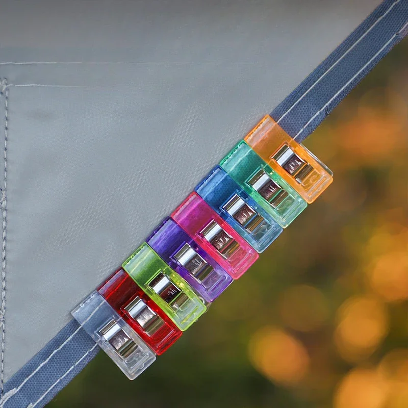 

Зажимы для позиционирования кромок x50, практичные мини-инструменты, зажим для крепления палатки, пряжка для шитья ткани, скалолазание, аксессуары для кемпинга на открытом воздухе