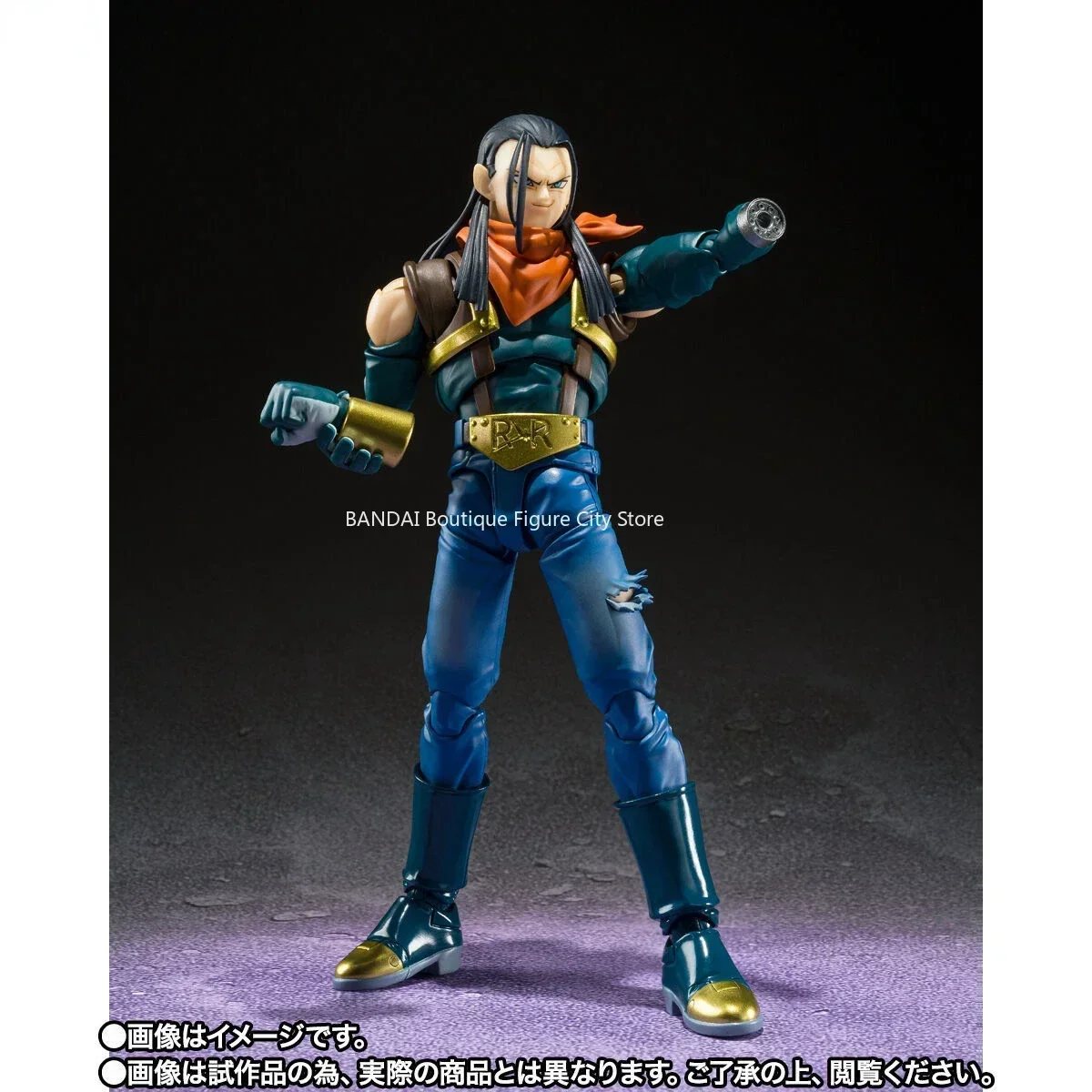 En stock, serie Bandai SHF Dragon Ball completamente genuina, súper No. 17 adornos móviles de anime Figuras de acción modelo de regalo hechas a mano