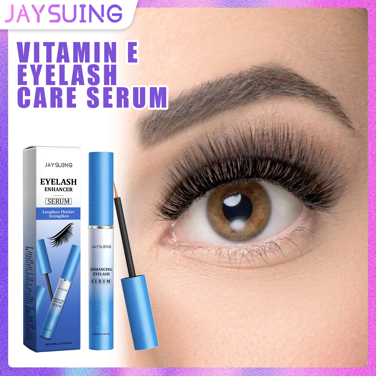 Vitamin E Mascara Curls And Strengthens Lashes Smudge-Proof And Water-Resistant Long-Lasting Wear Daily Beauty Essential