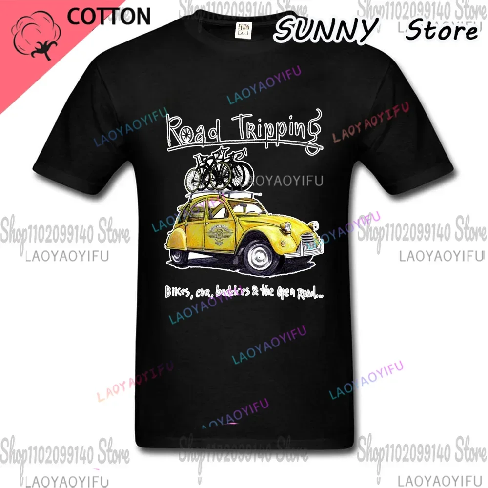 Citro_n 2cv graphic clothing o-neck custom printed t-shirt Classic car go hard or go home - citro_n 2cv women tshirt