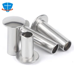 M2 M2.5 M3 M4 M5 M6 GB873 Aluminum 304 Stainless Steel Pan Round Oval Truss Head Half Semi Tubular Hollow Shank Knock Rivets