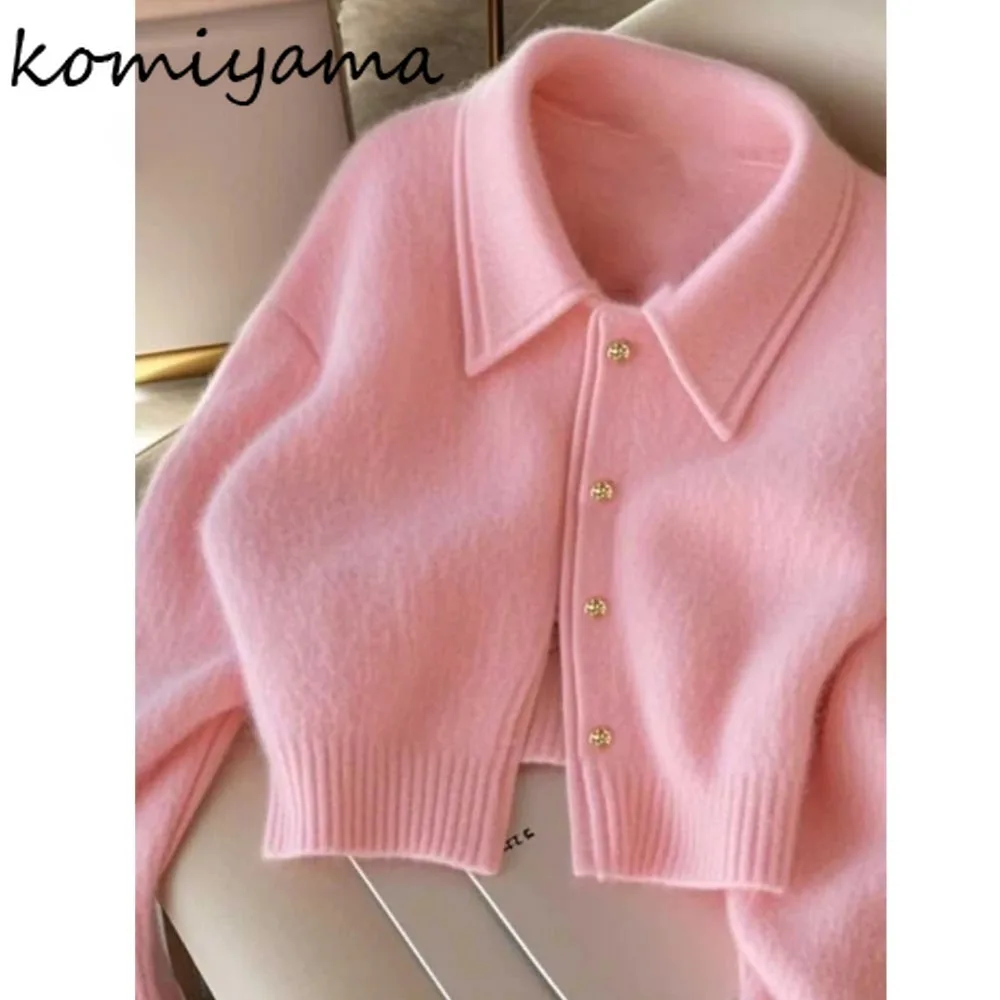 

Autumn Winter Thick Knit Cardigan 2025 Ropa Mujer Single Breasted Sweater Full Sleeve Cardigans Soft Loose Clothes Woman