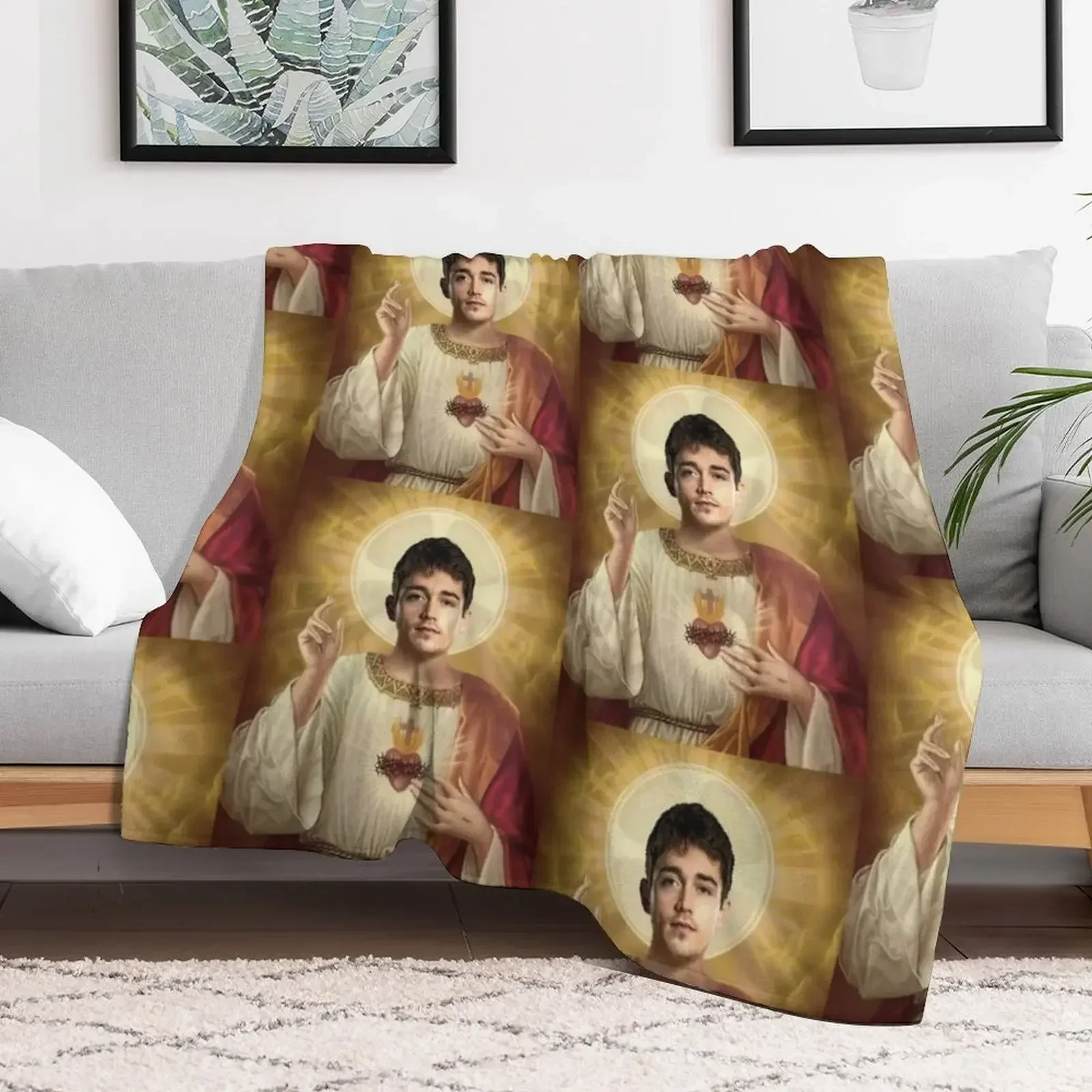 تشارلز لوكليرك يسوع رمي بطانية المعزي غرفة النوم أساسيات البطانيات #5