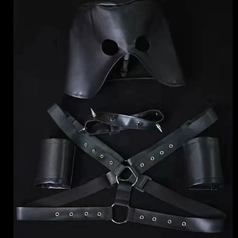 Volwassen speelgoed mannelijke sexy lederen klinknagel handgemaakte diepe donkere Billy Herrington Van Darkholme volledige set COS COSPLAY LGBT Gay