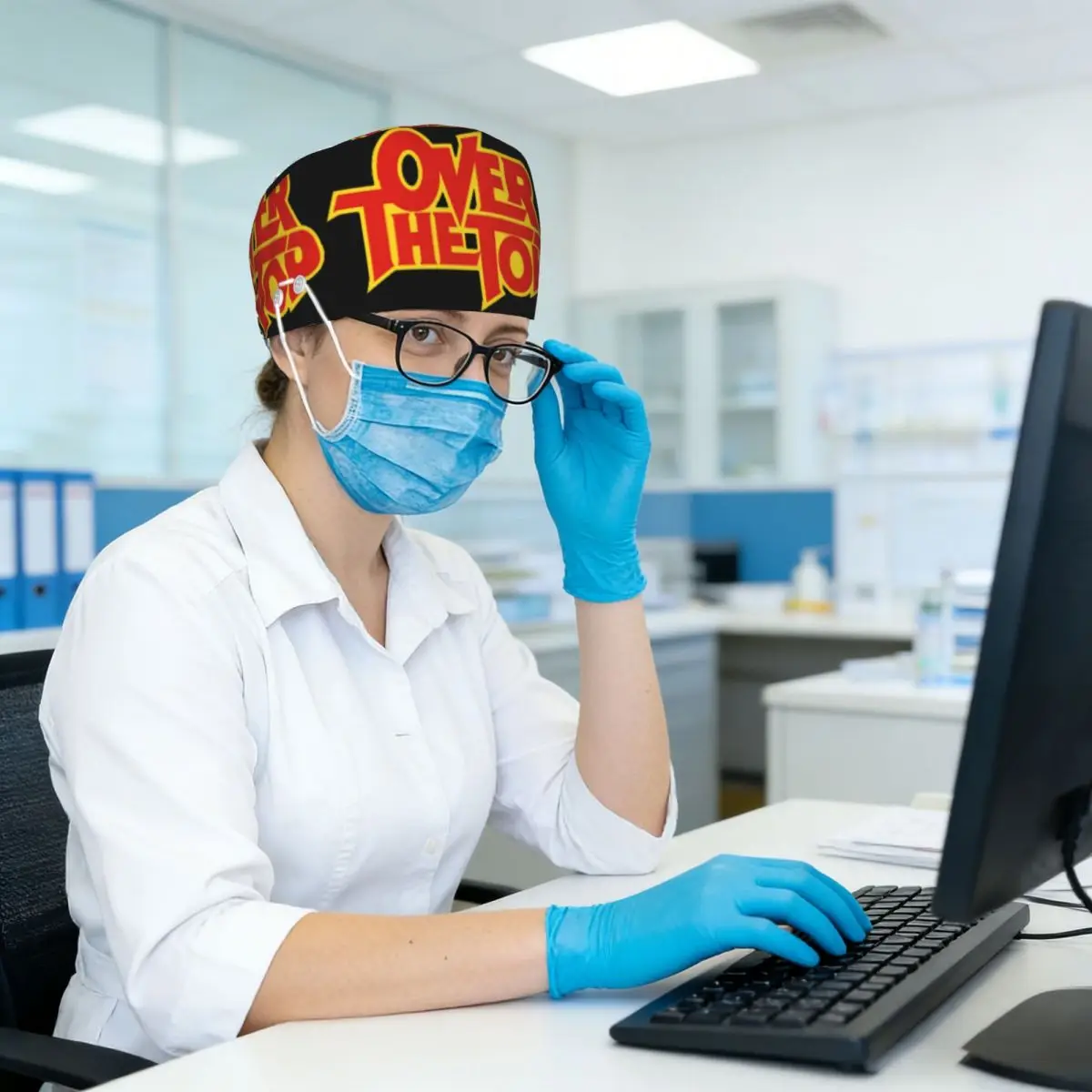 Summer Days Of Thunder Stallone Over The Top Movie Scrub Hat Doctor Working Surgical Cap Unisex Adjustable Nursing Caps Dentist - view 5