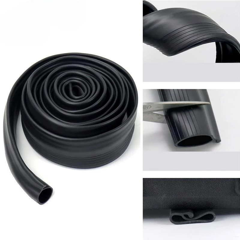 Garage Door Bottom Seals Rubber Weather Stripping Seal Strip Replacement P-Bulb Weatherproof Stripping Sealing