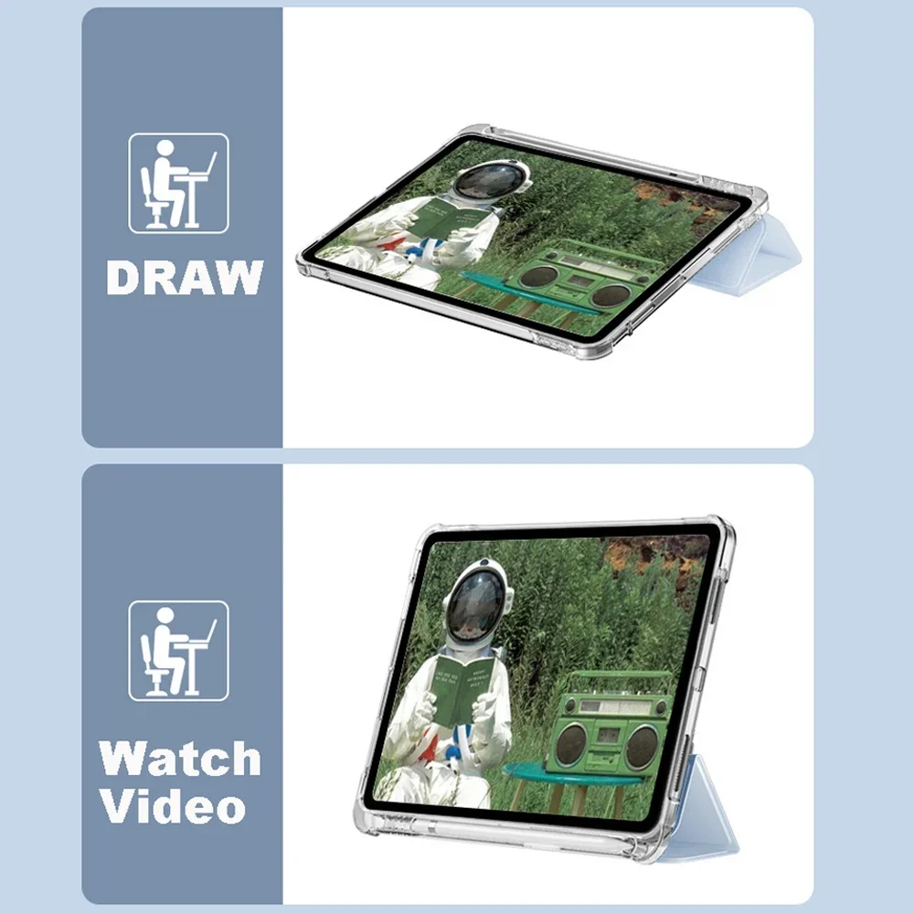 حافظة جلدية للكمبيوتر اللوحي لهاتف سامسونج تاب S11 S7 S8 S9 11 FE 10.9 Plus S10 12.4 بوصة حافظة مغناطيسية ذكية حامل القلم الرصاص Funda