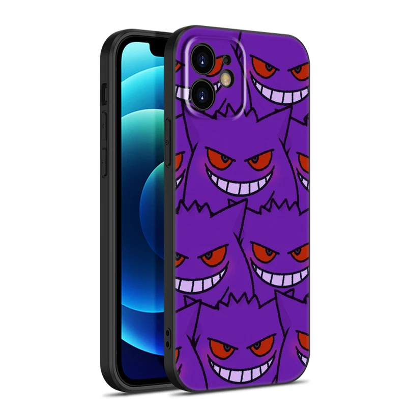 Cute Gengar Black Phone Case For Xiaomi 13T Pro 5G 12T 12 11 Lite NE 11T 9T 10T Pro 11i 14 A3 8 Lite Cartoon Cover