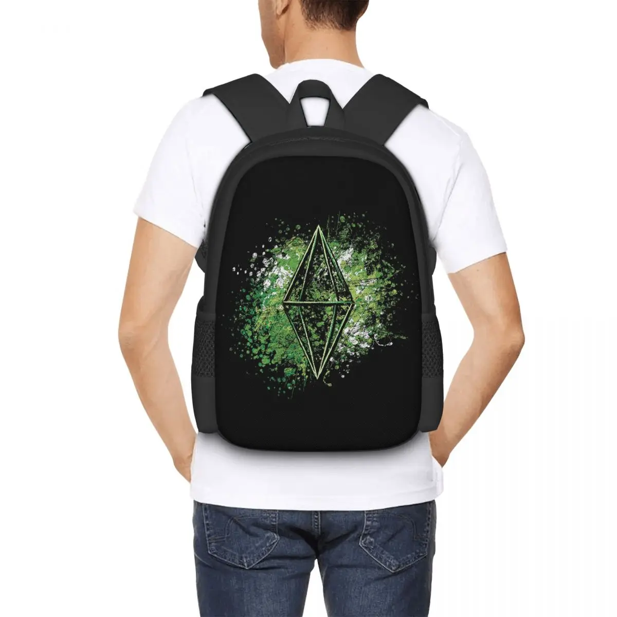 Sims Splatter Backpack Hot Sale Daypack Large Capacity Kids BookBag School Bag Shoulder Bags for Men Women