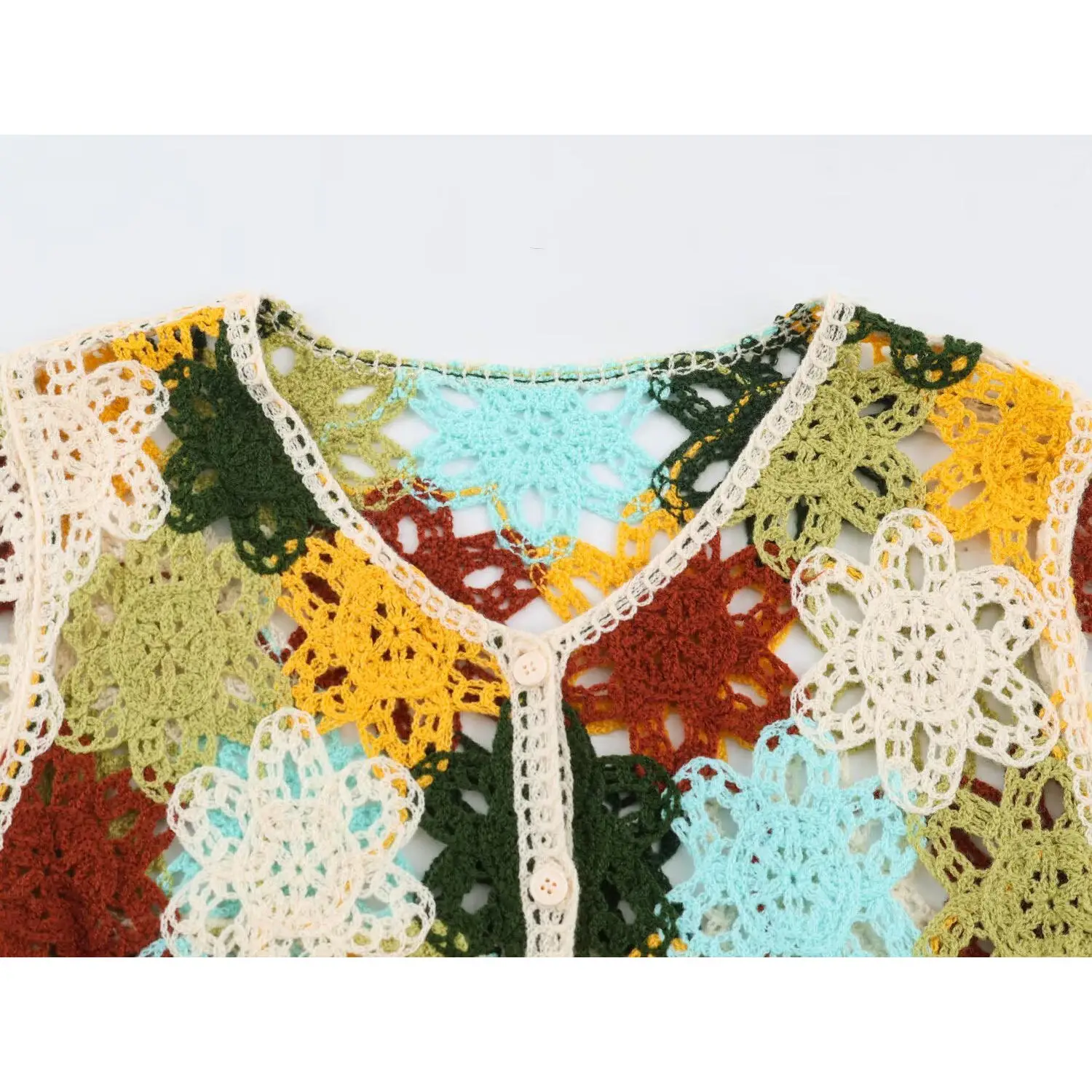 KASLEAD New Women's Fashion High-End Design Sweater Cardigan Versatile Long Sleeve Short Coat Polyester Fiber Autumn Season